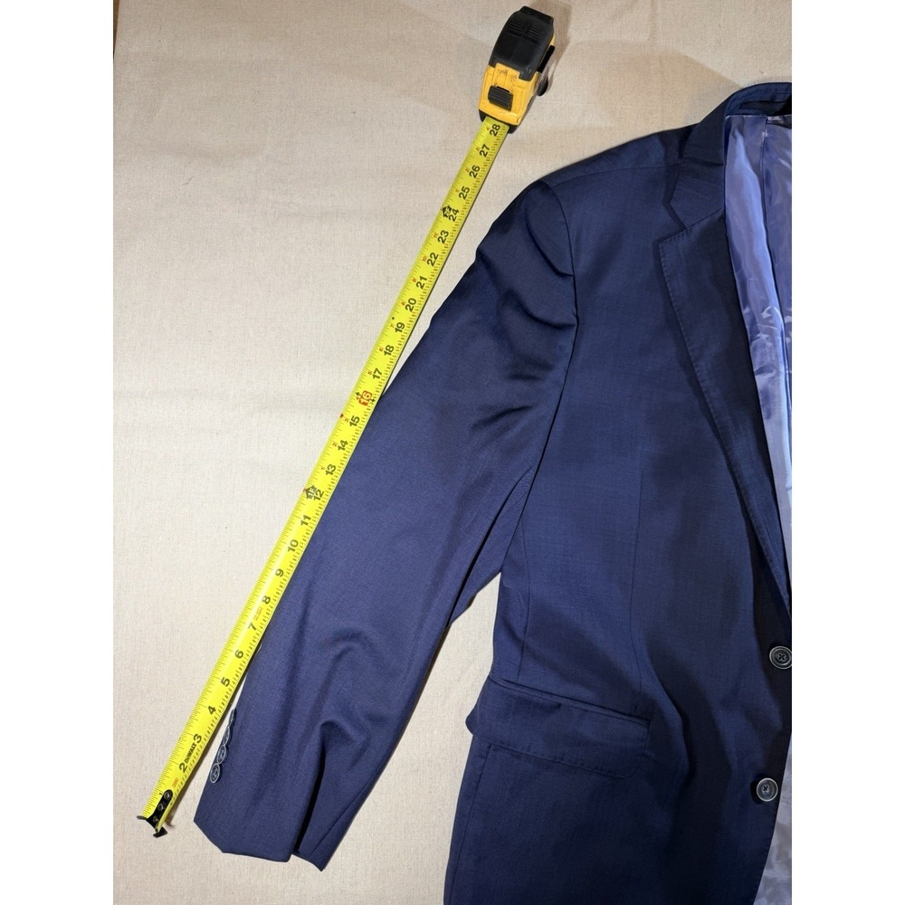 J. Hilburn Men's Blazer 100% Wool 46, 35.5 R, 35.5 L - Picture 2 of 5
